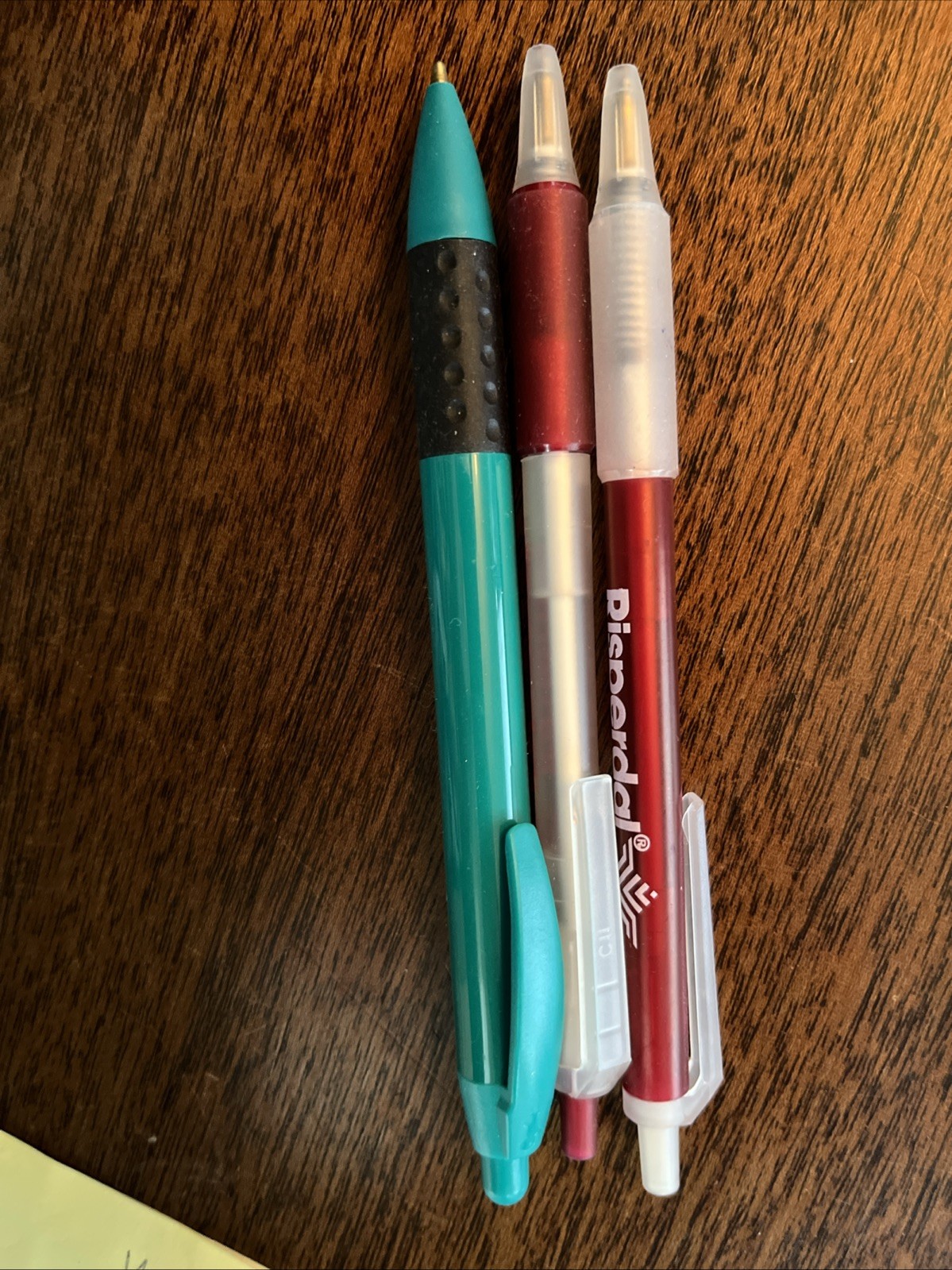 Set of 3 Risperdal Medical Drug Rep Pharmaceutical Pens Working Teal Red White