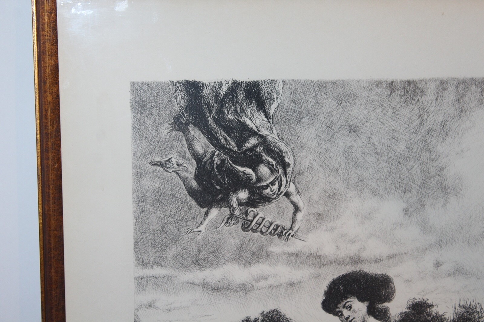 Pharmaceutical Lithograph Hermes Hygeia Alsculapins Panacea Signed Castillo