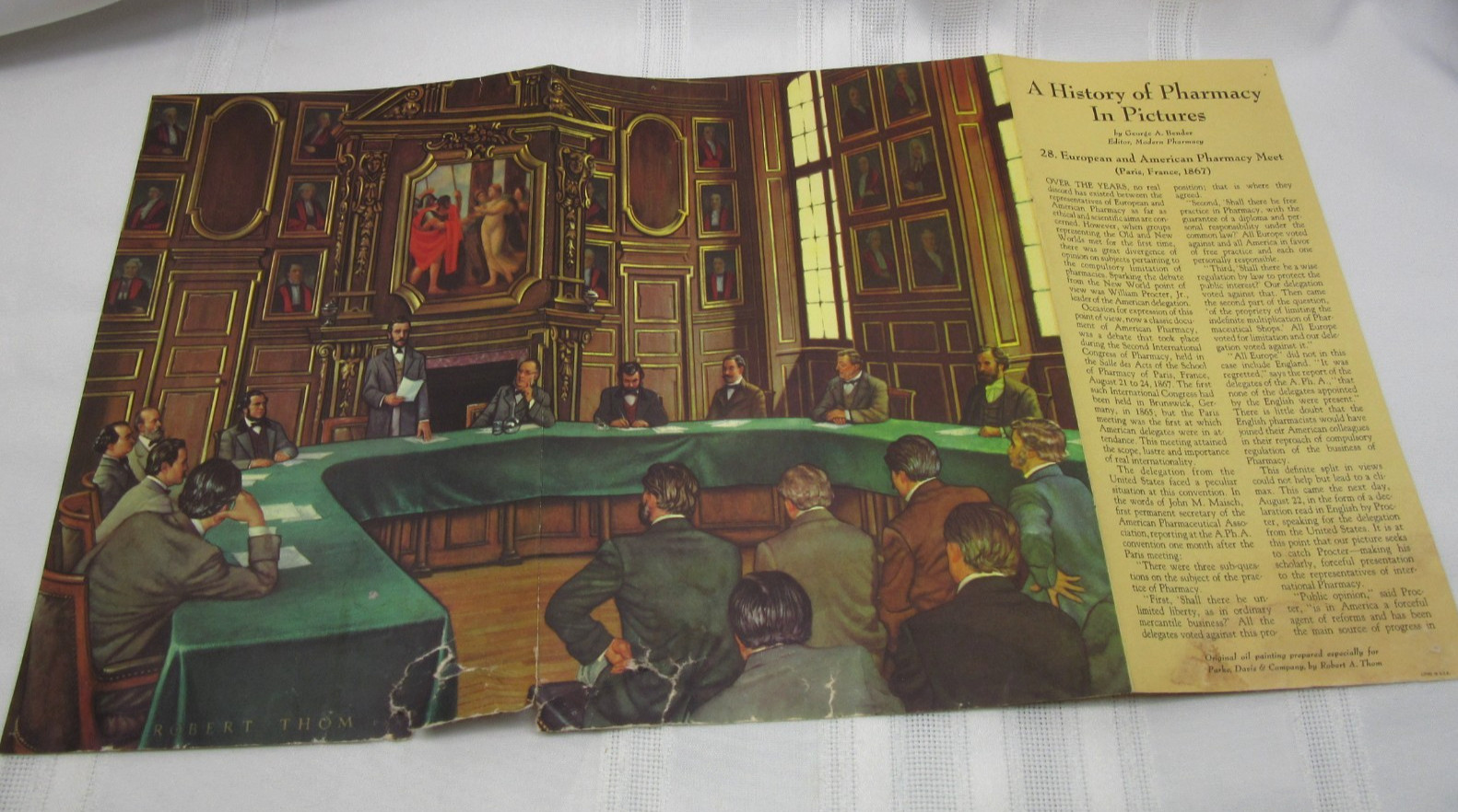“A History of Pharmacy” in Pictures Set of 19 Prints Park Davis 1950’s