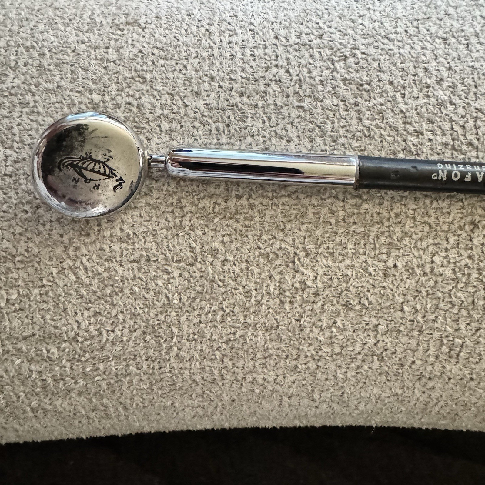 Rare Pysch Drug Rep Pen w/ RN Holder pin with retractable chain works