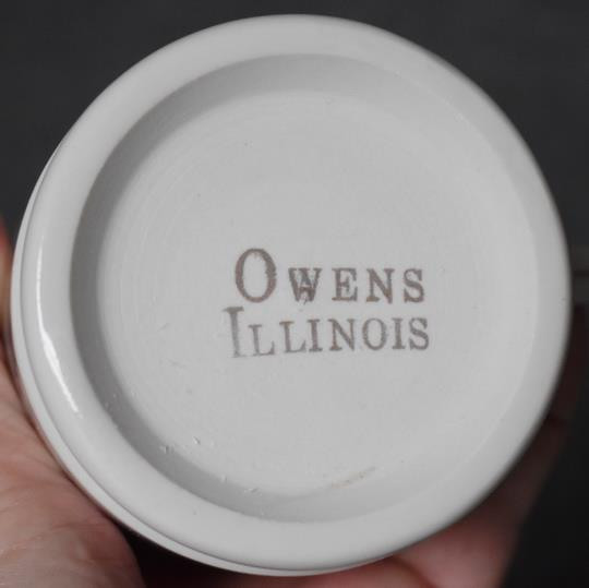 HANDSOME VINTAGE OWENS ILLINOIS PHARMACEUTICAL PHARMACIST PHARMACY MOTIF MUG #2