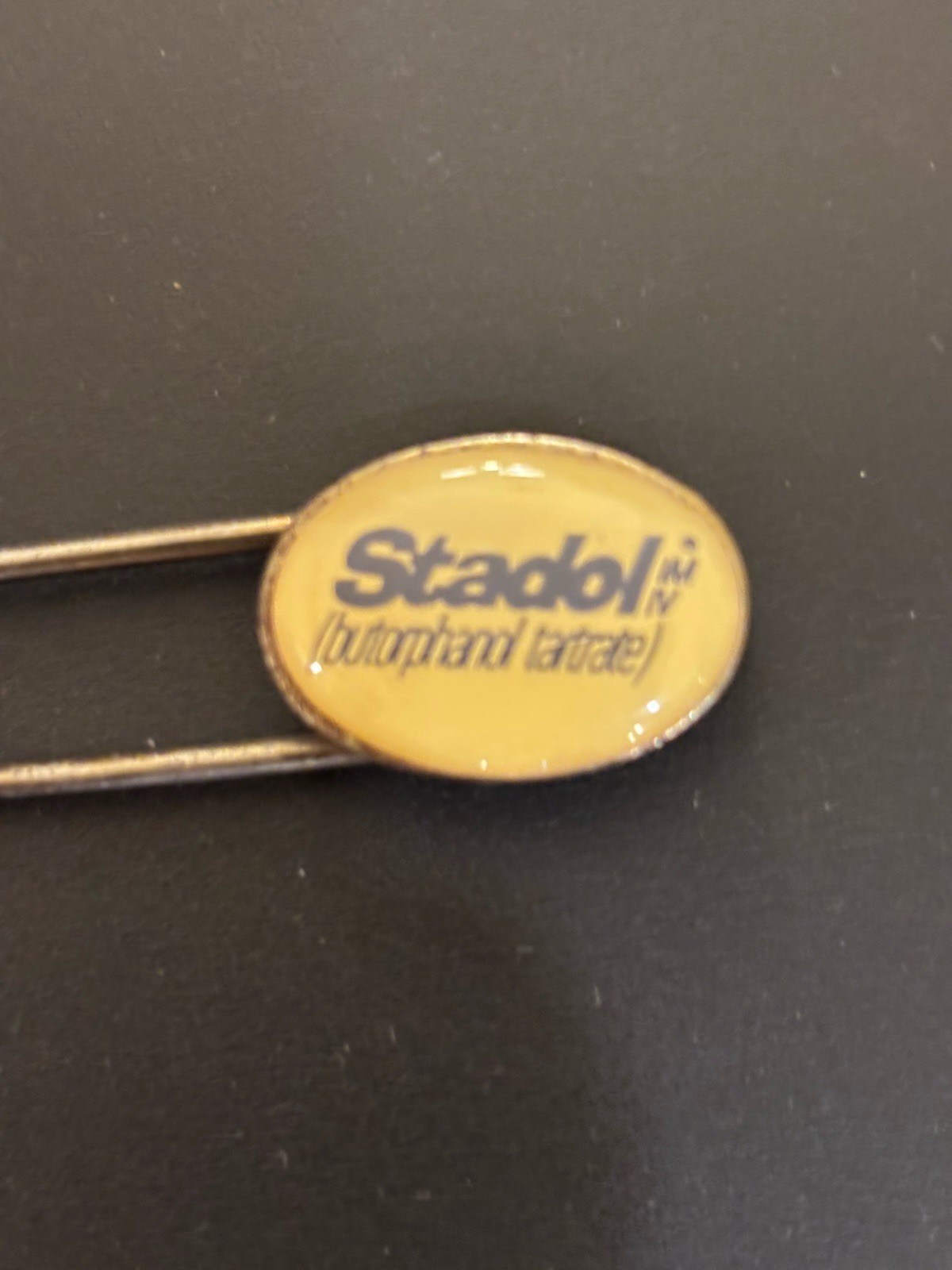 Vintage Pharmaceutical Advertising Large Safety Pin – Stadol