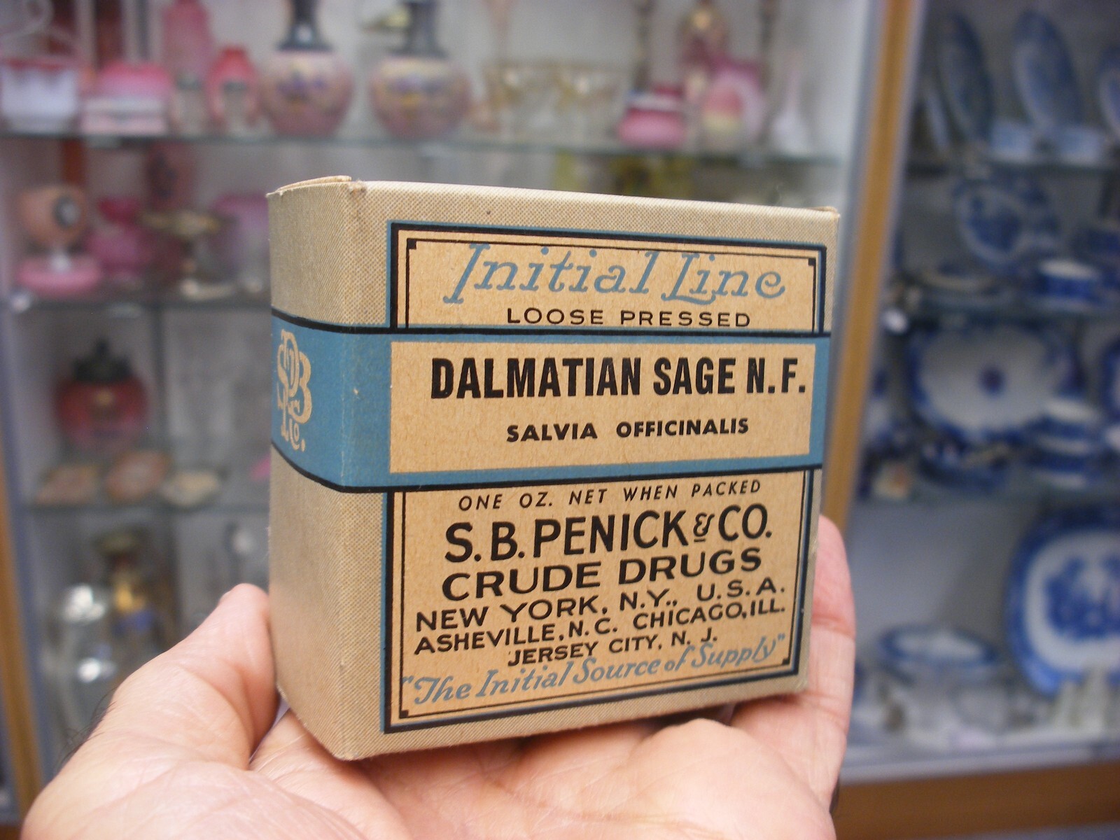 Vtg Medical Pharmacy Quack Cure Initial Line S. B. Penick Co. – Dalmatian Sage