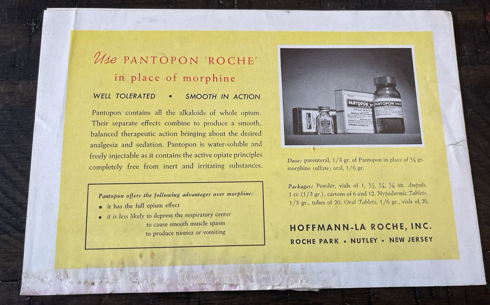 Abbott Laboratories La Roche Medical Advertising Flyers Warner Dayanim LOT VTG