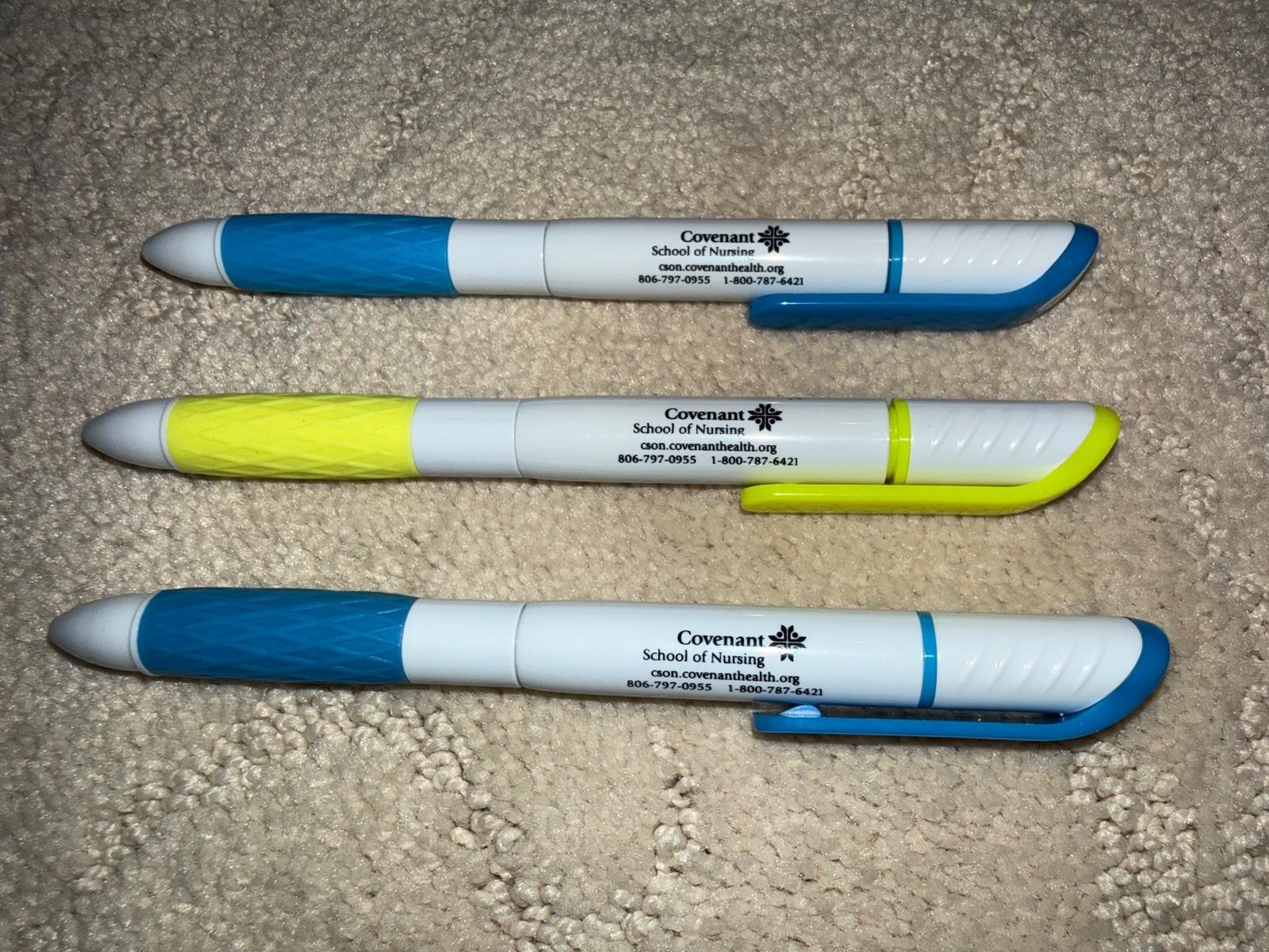 Pharmacy COVENANT SCHOOL OF NURSING – Lubbock – Vintage Pen – COMES WITH 3