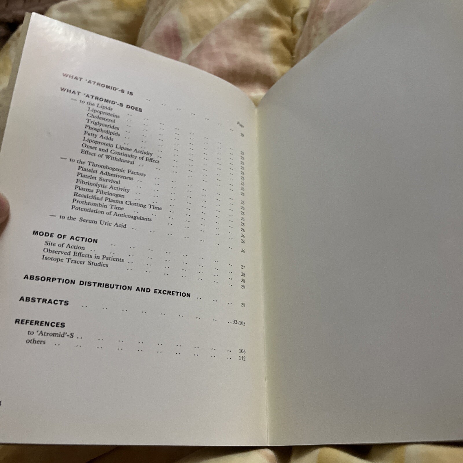 Review 1966: Atromid-S Treatment Coronary Heart Disease Imperial Chemical Indust