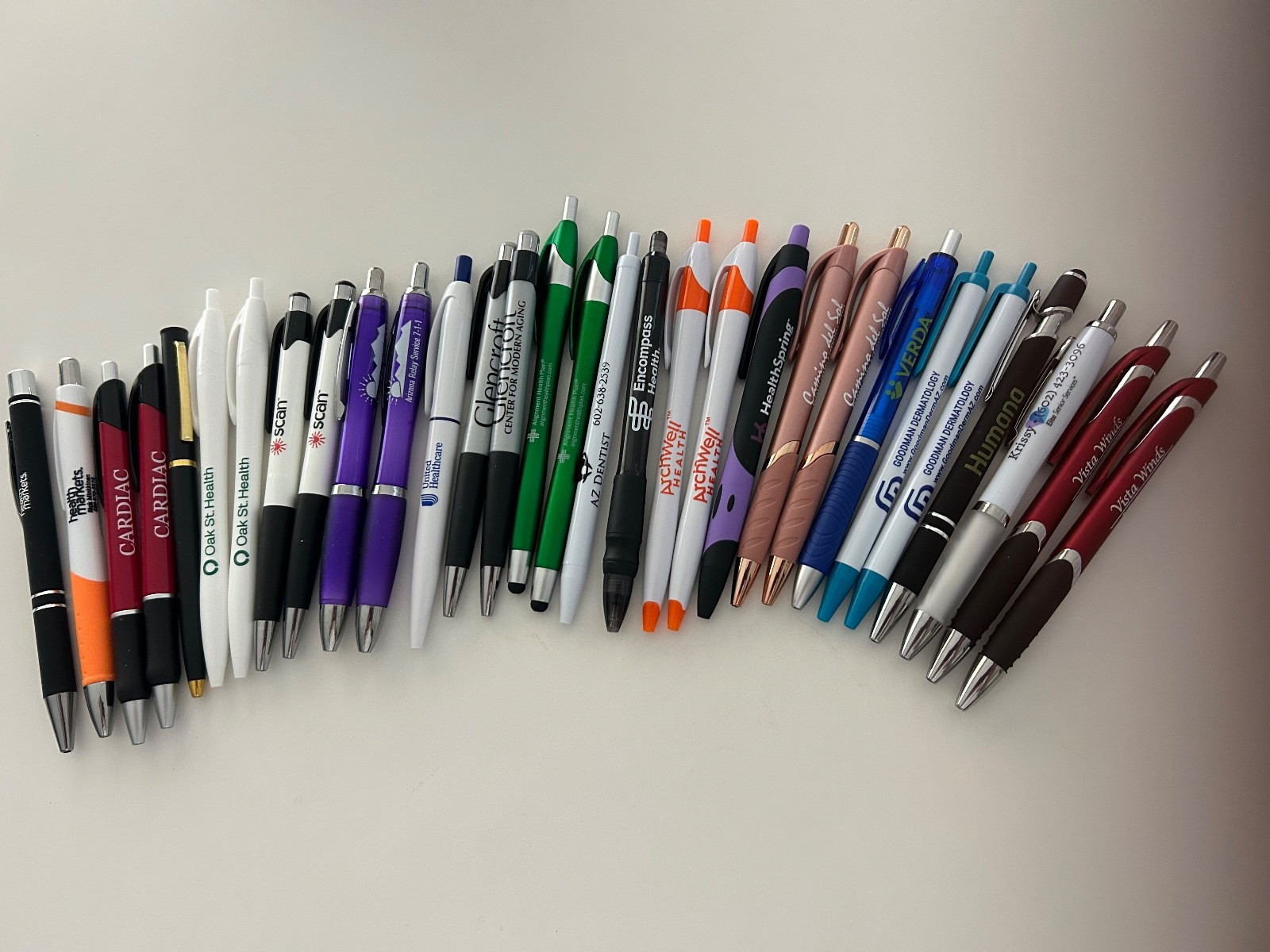 30 Lot Promo PENS Healthcare,Medical Service, Aging,Senior Living,Funeral,Health