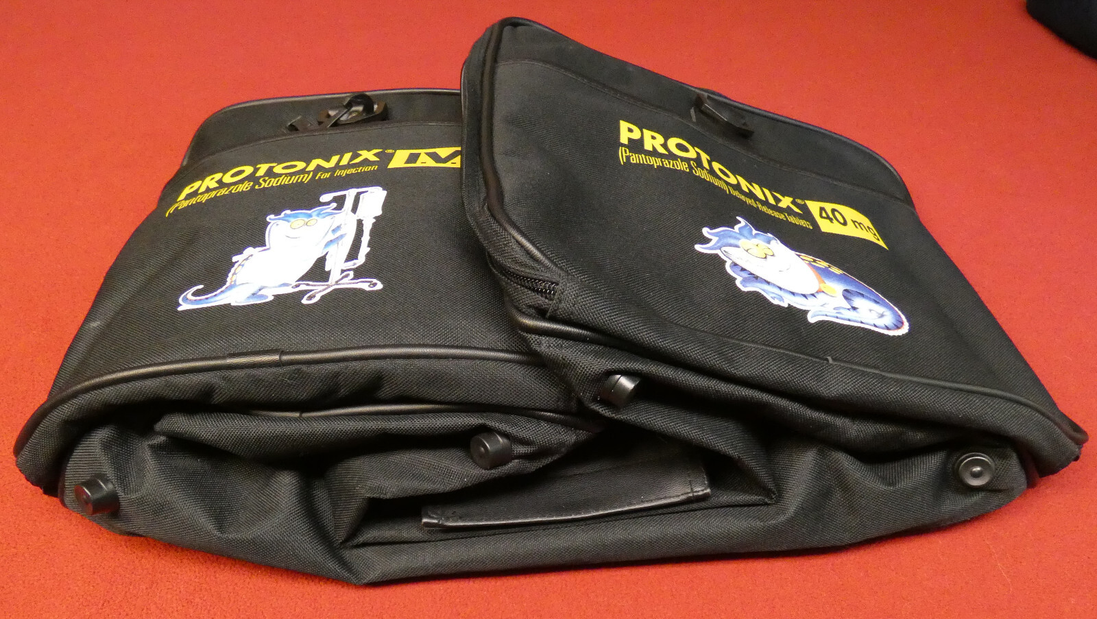Protonix Pharmacy Drug Rep Large Duffel Bag & Sachel Luggage Multi Compartmented