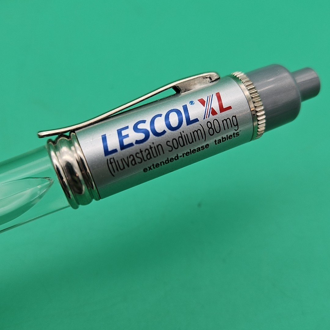 Lescol XL Pen Drug Rep Pharmaceutical Advertisement Collectible