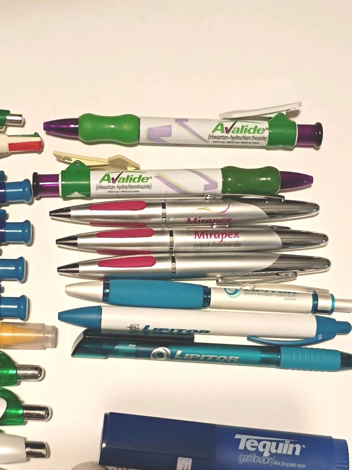 Pharmaceutical Pens Drug Rep Januvia, TriCor, Altace, Enablex & More Lot of 48