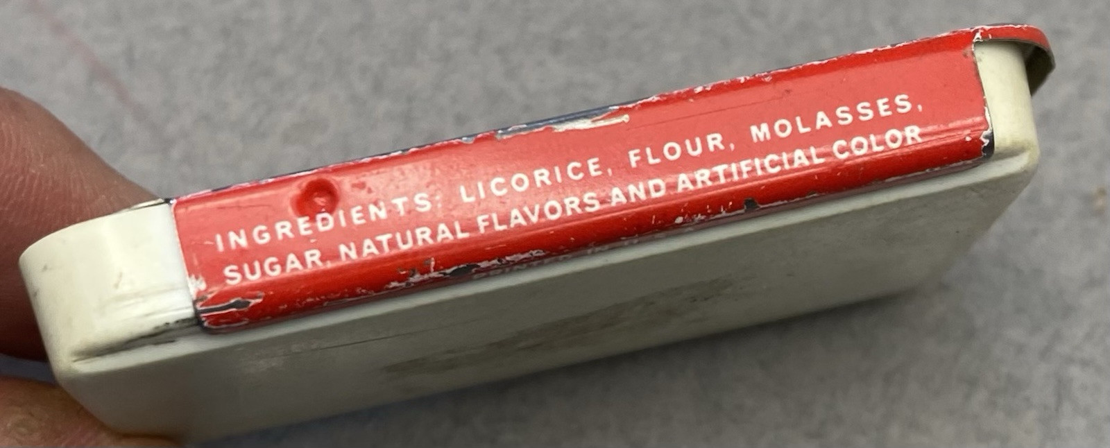 Vintage Medicine Tin National Licorice Company Helps Throat Lozenge Empty