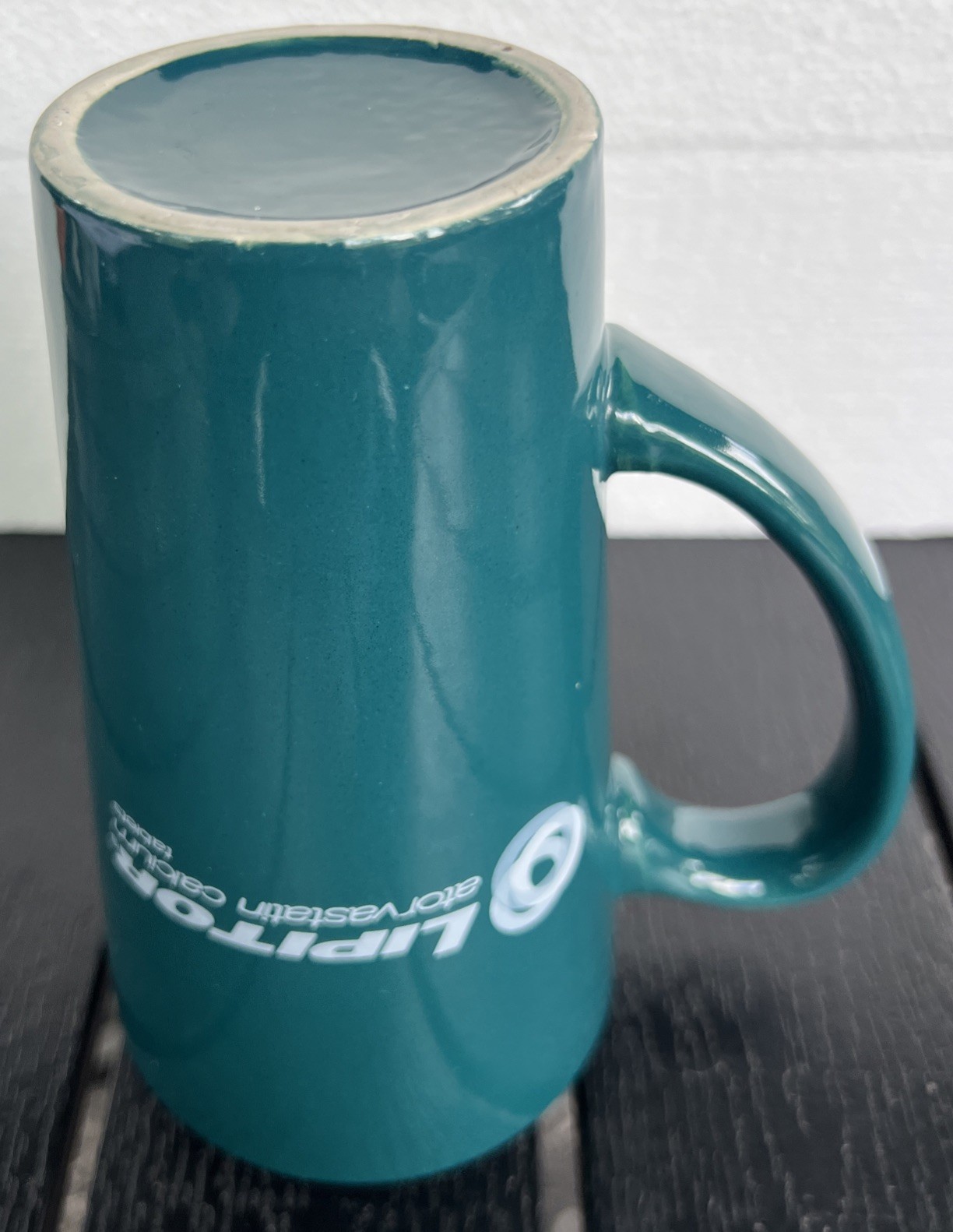 Tall Teal Lipitor Mug Cup Drug Rep Pharmaceutical Promo Medical Advertising 16oz