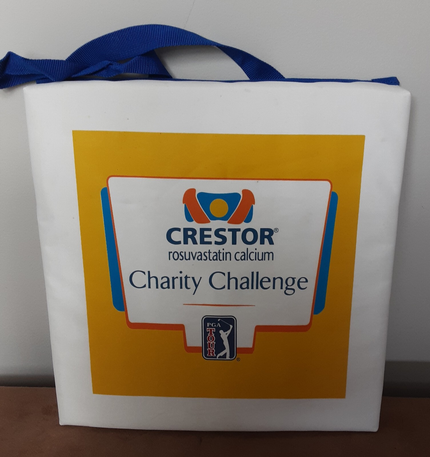 2004 Crestor Charity Challenge Golf Pharmaceutical Advertising Seat Cushion