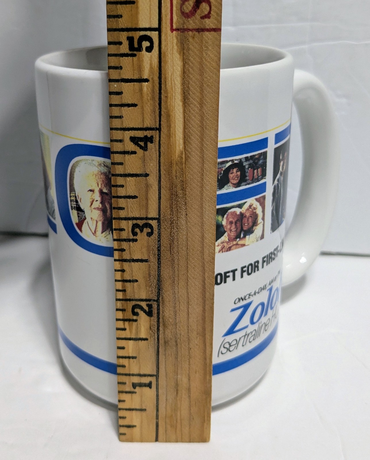 Zoloft First-Line Therapy Coffee Mug Pharmaceutical Promo Rep Advertising Pfizer