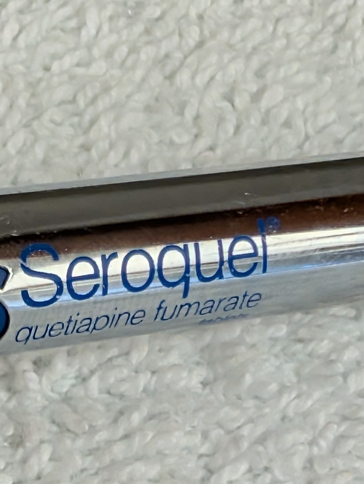 Seroquel Heavy Metal Twist PEN Drug Rep Pharmaceutical Promo Medical Advertising