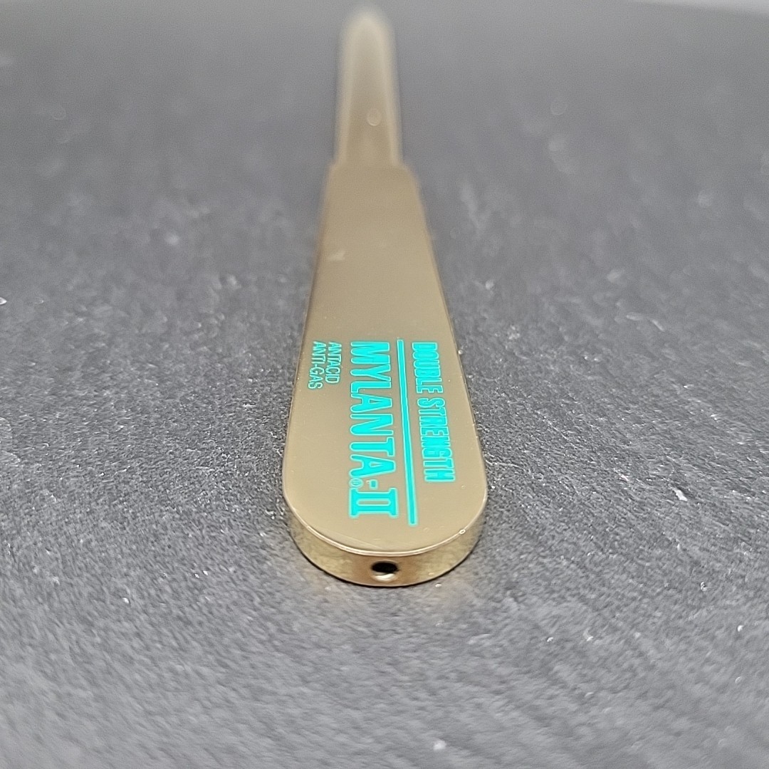 Mylanta-II Double Strength Antacid Anti-Gas Metal Letter Opener Vtg Advertising