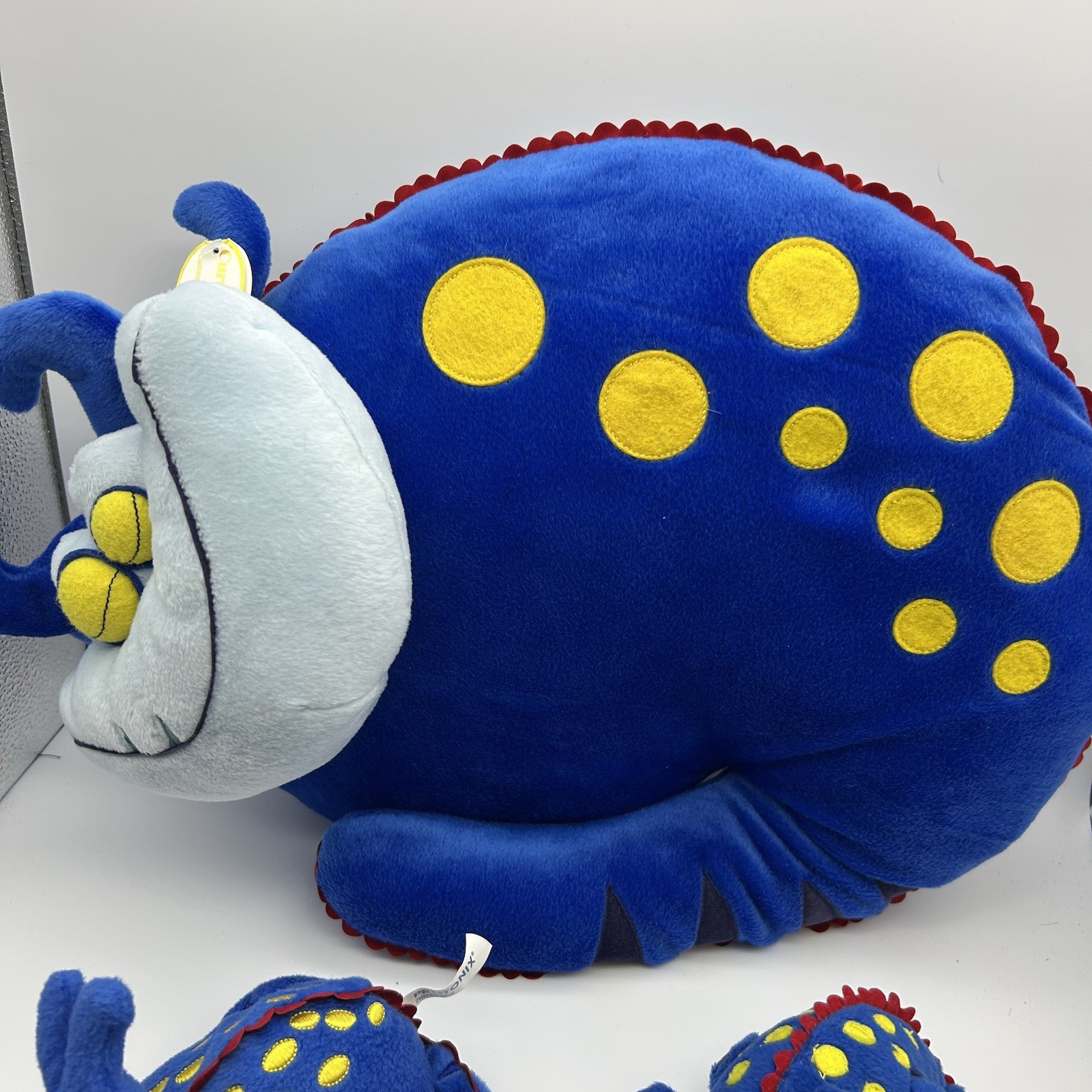 Protonix Pharmaceutical advertisement plush Dragon/devil big small Blue Yellow