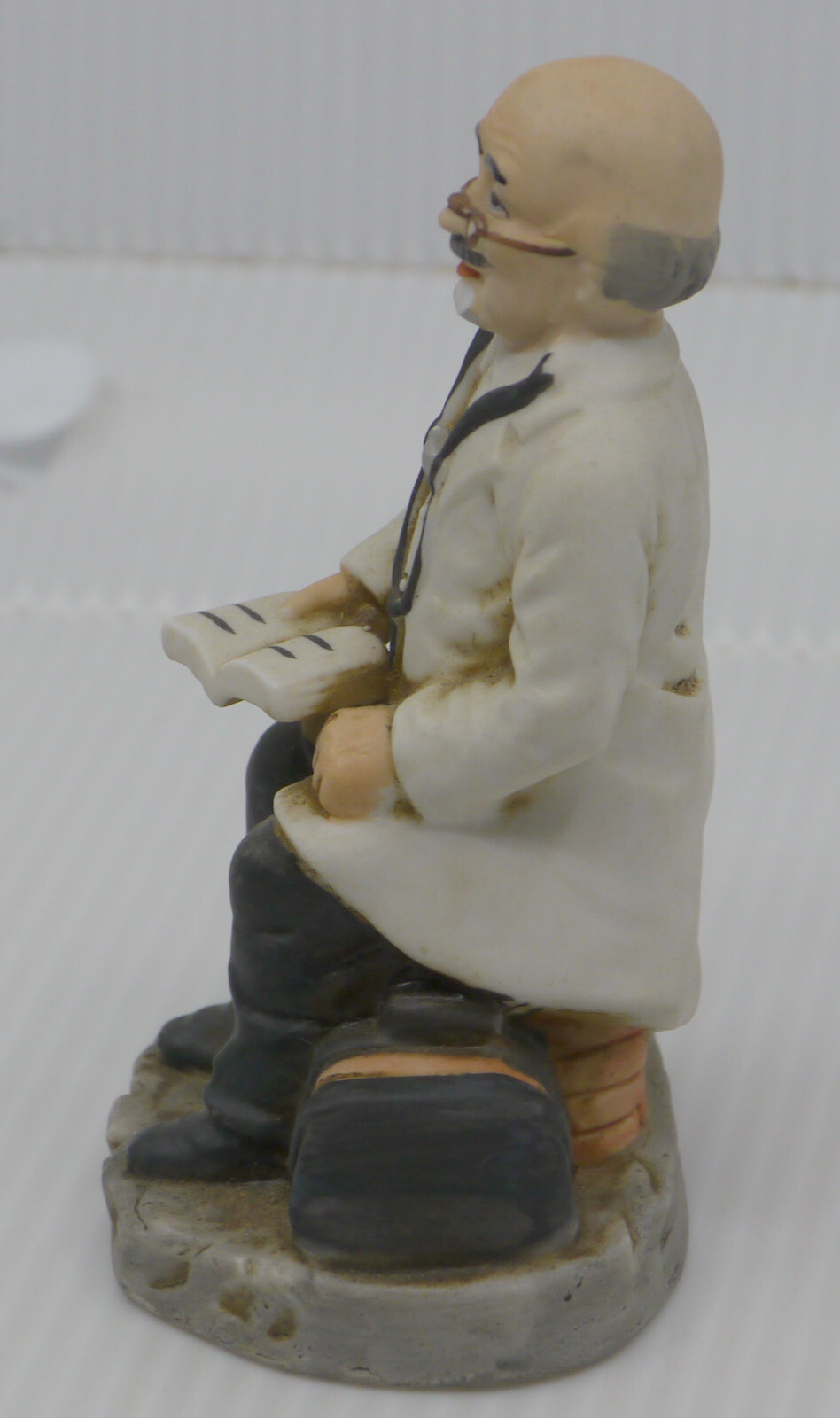 VINTAGE AYERST PHARMACEUTICAL ADVERTISING, PROMOTIONAL PORCELAIN DOCTOR FIGURINE