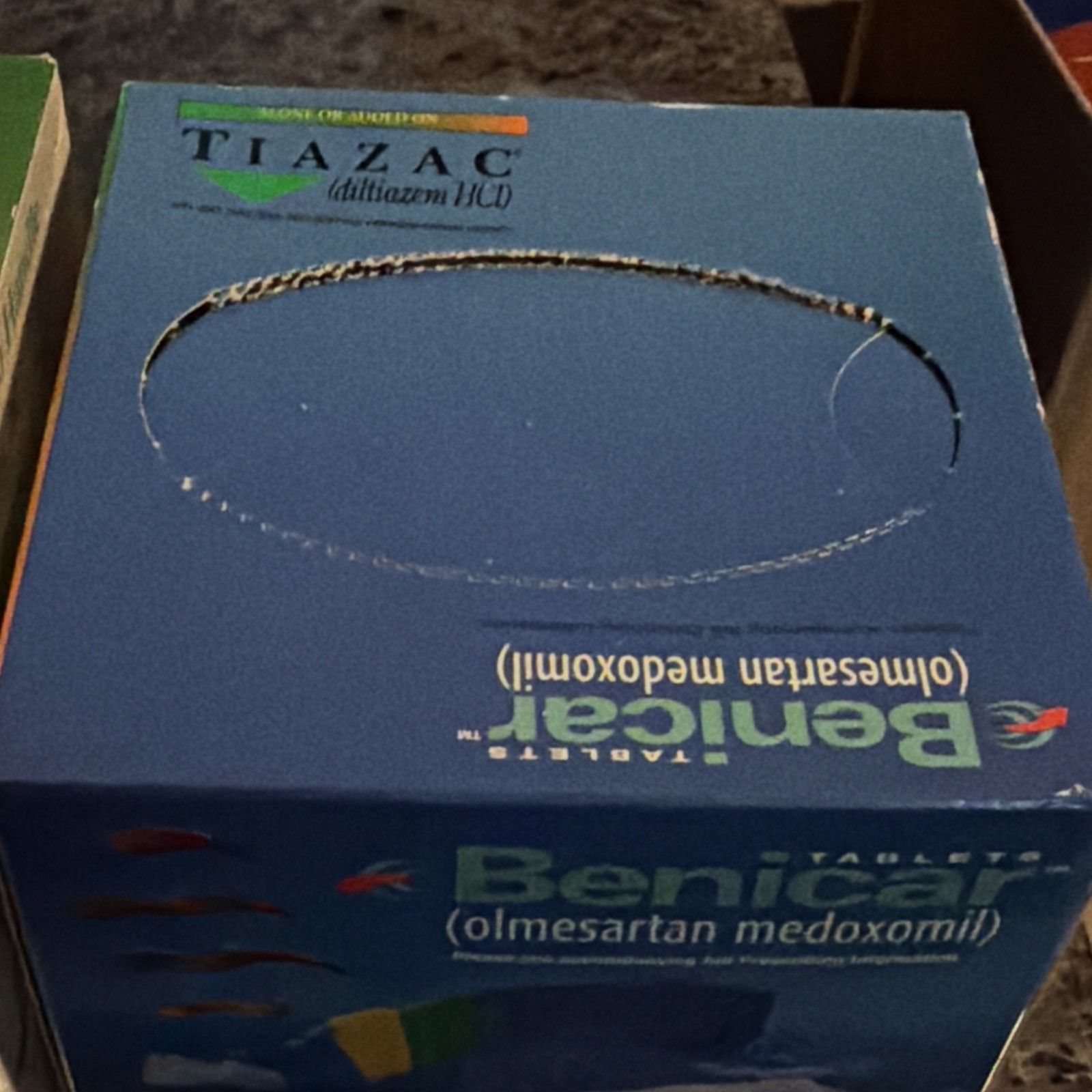 Forrest Pharma/Sankyo Pharma Tiazac Tissue Box Unopened Drug Rep Promo 2000s Lot