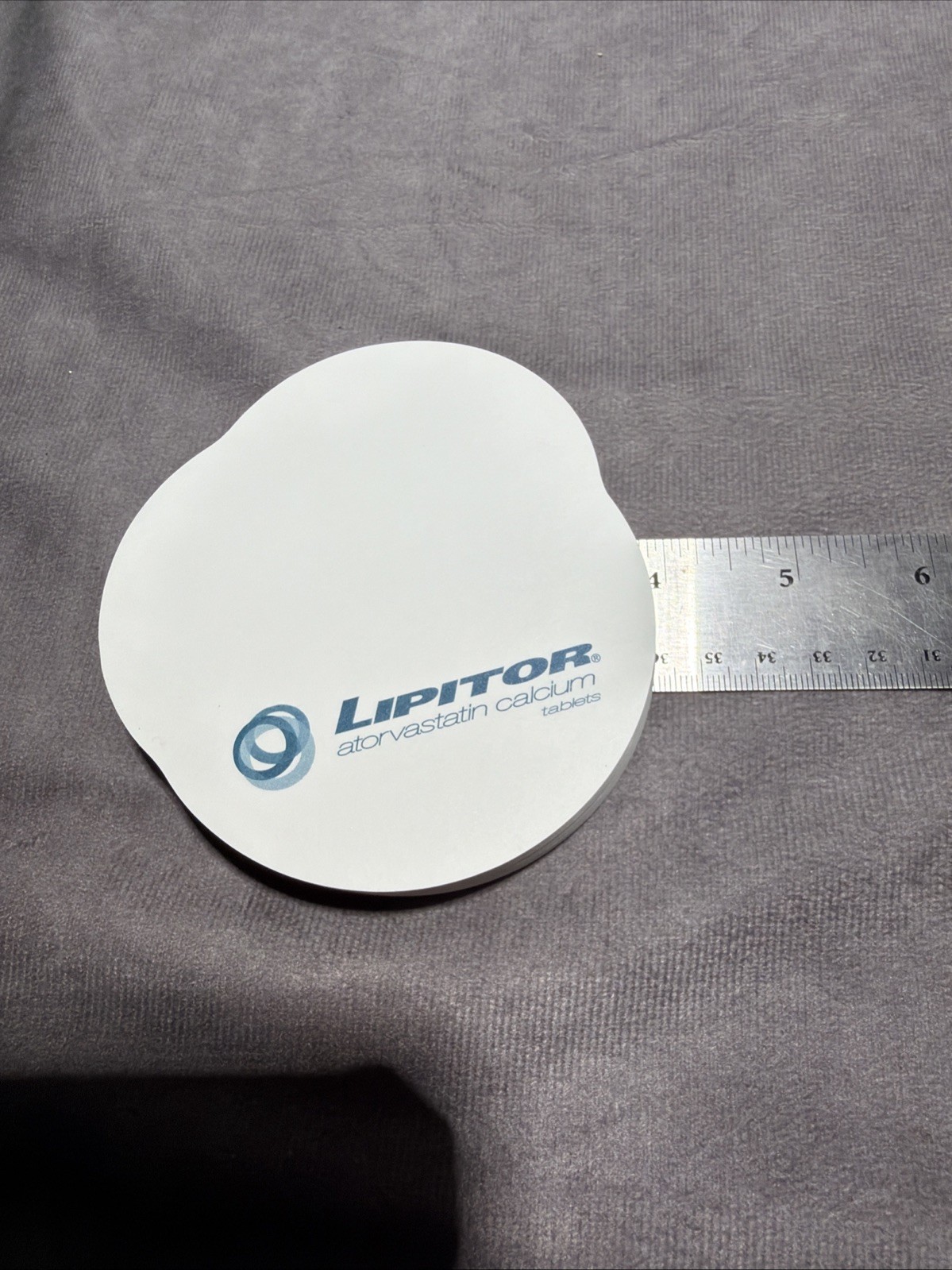 LIPITOR Drug RepAdvertising Sticky Note Pad Blue Pharmacy 2004