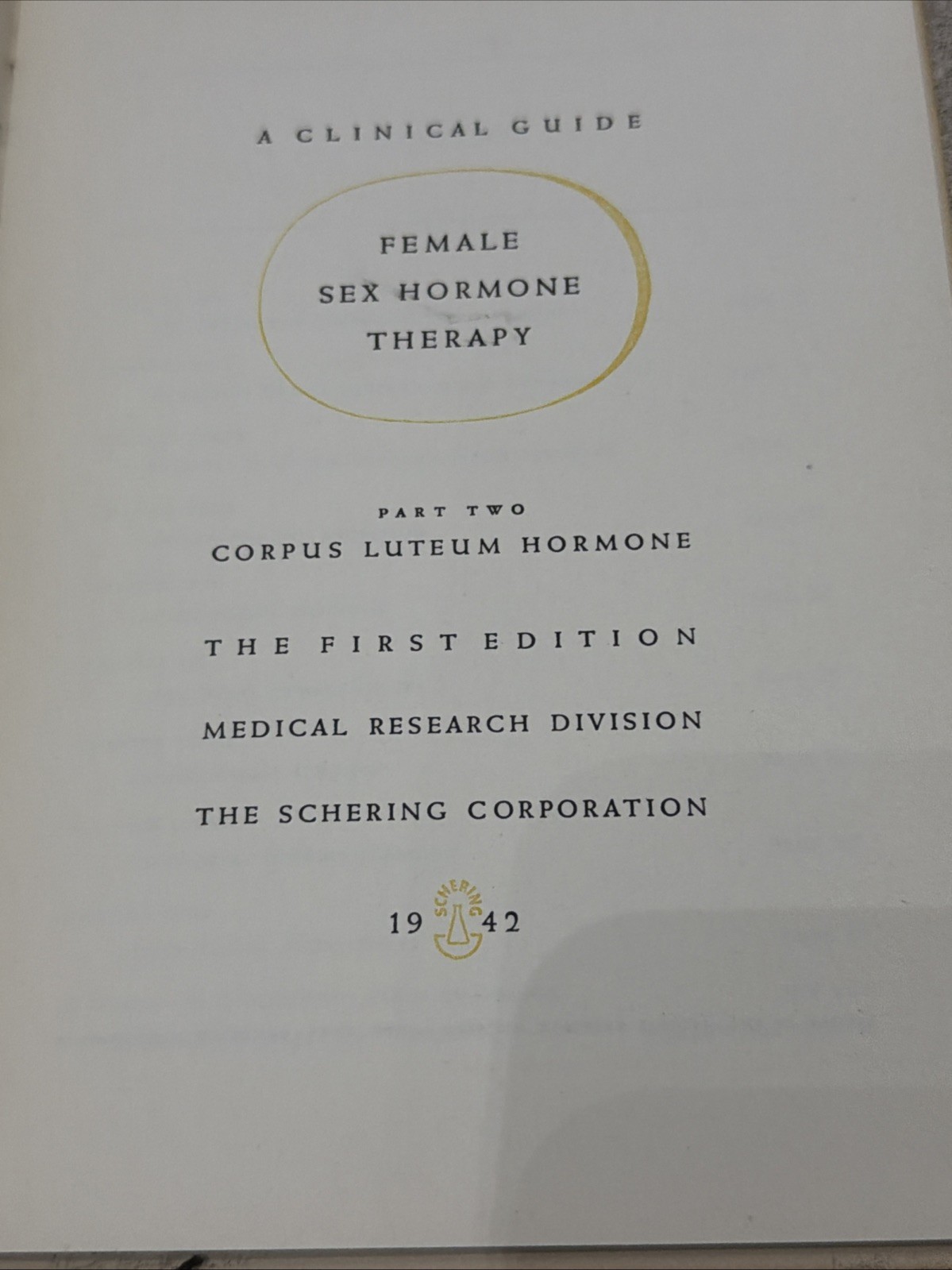 1ST EDITION VTG Male/Female Sex Hormone 3 Book Set Schering Corp. 1941 In Case