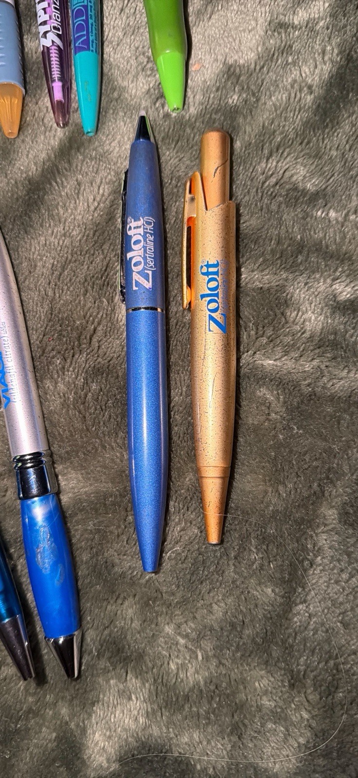 28 VTG Pharmaceutical Drug Rep Pen Metal Lipitor Zoloft Lexapro Zyban Viagra+