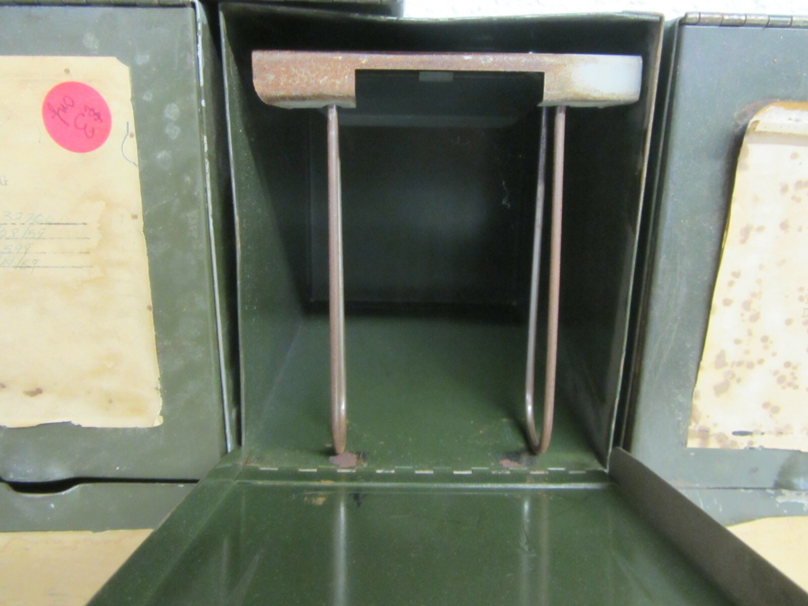 Lot of 9 Vintage Metal Drug Medical Pharmacy Prescription File Boxes 8 Inserts
