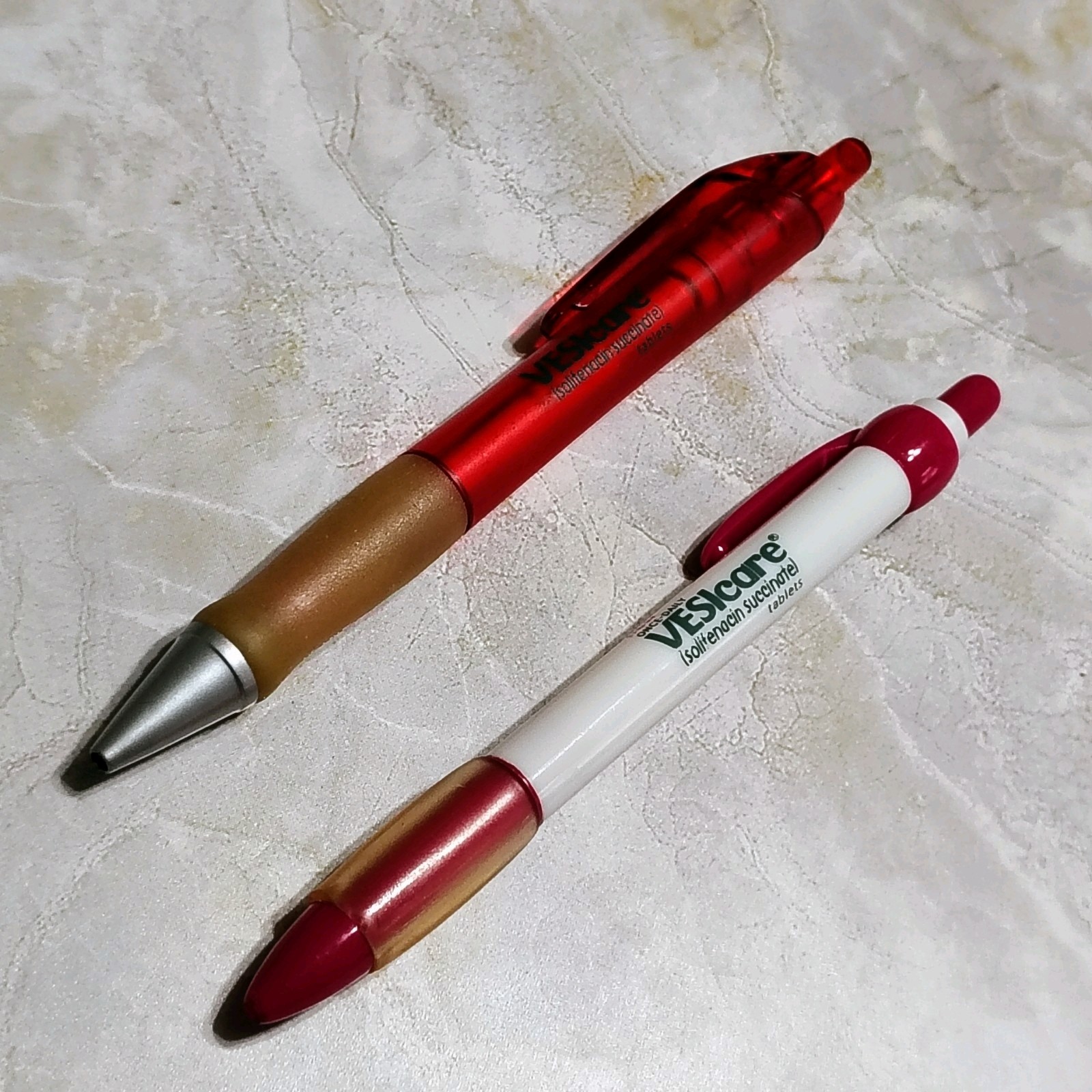 HTF Translucent Vesicare Pharmaceutical Drug Rep Lot of 3 Pens Medical