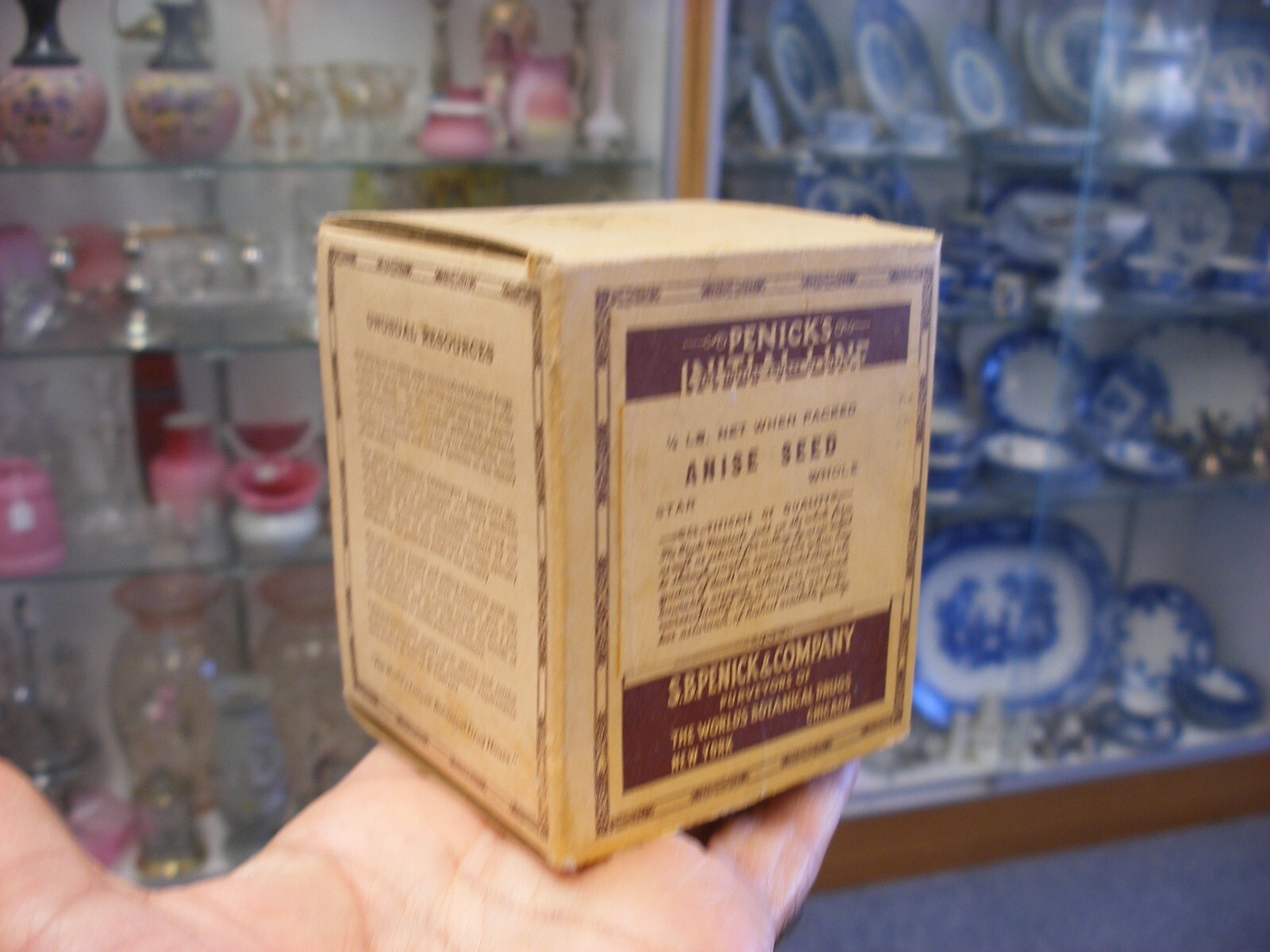 Vtg Medical Remedy Pharmacy Quack Cure – Anise Seed S. B. Penick Co. – Empty