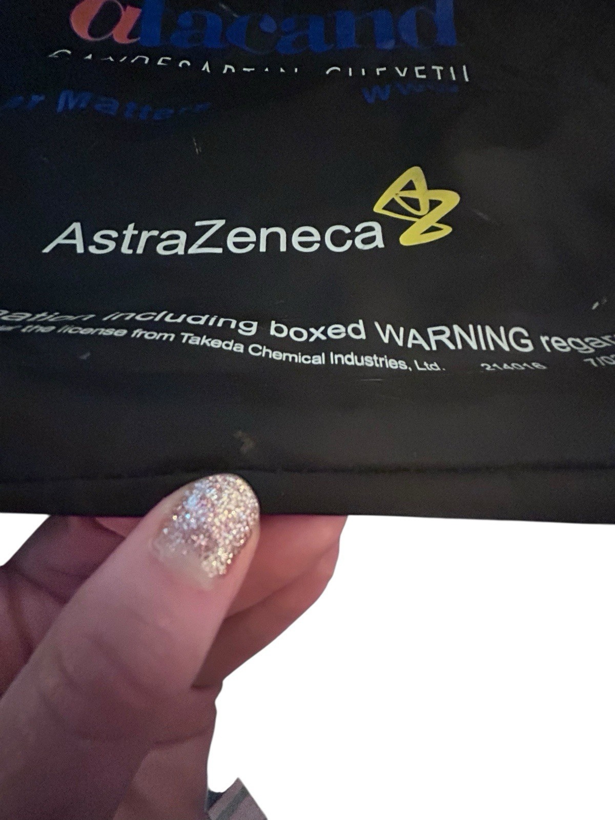 Astrazeneca Atacand Candesartan Cilexetil Drug Rep Merch Zippered Black Bag