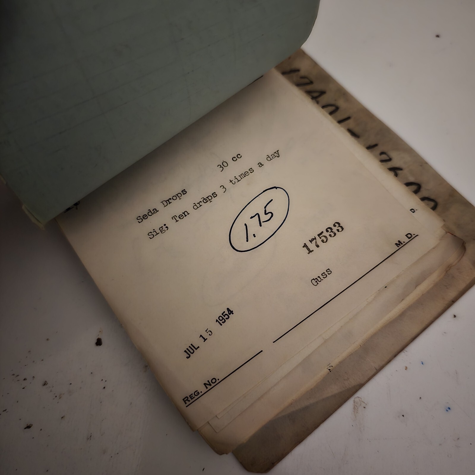 Vintage Lot Over 100 1950’s Prescriptions Ephemera Connecticut Pharmaceutical