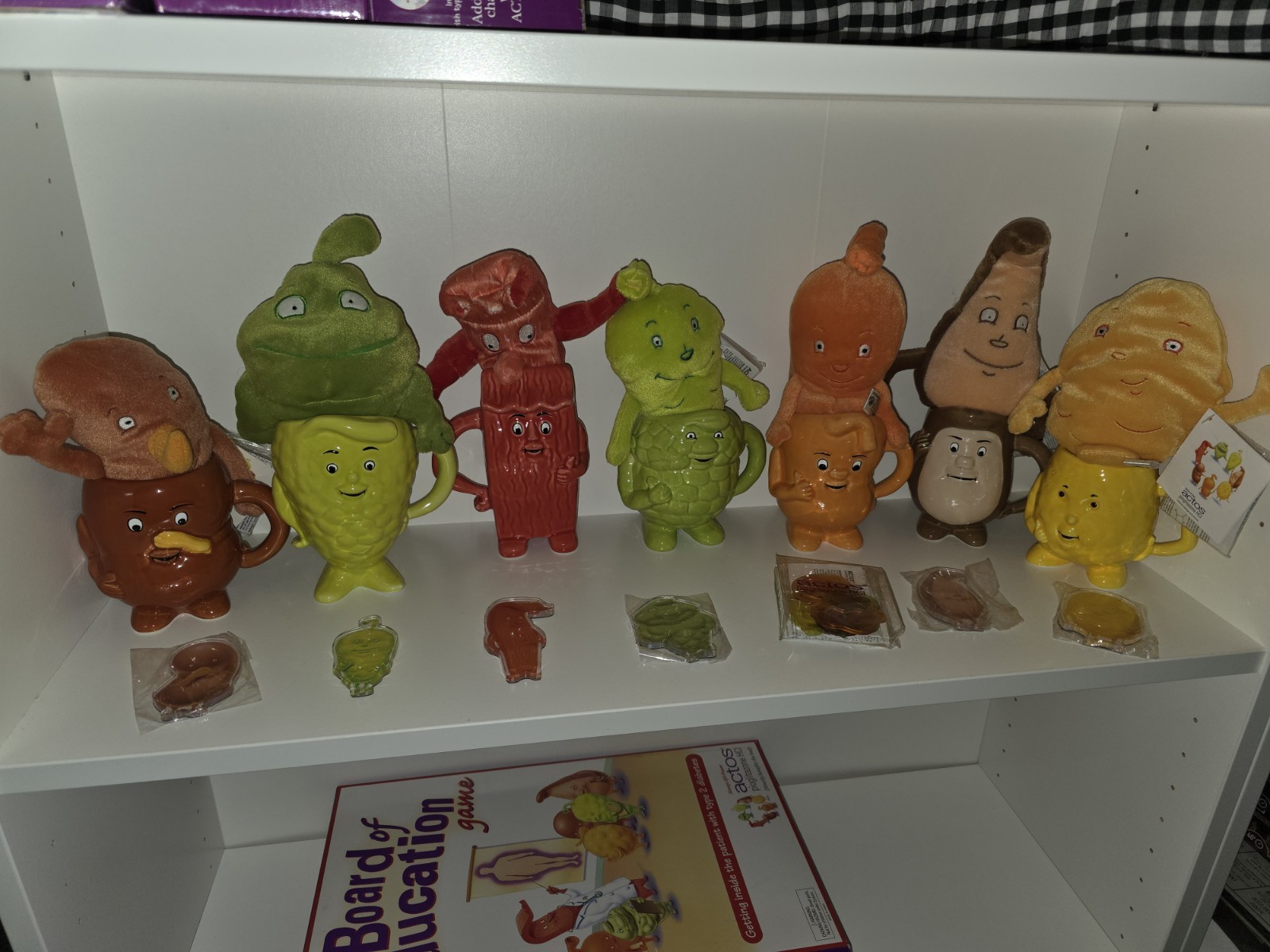 Vintage 7 Actos Pharmaceutical Promotion Ceramic Mugs, plush, magnets, more