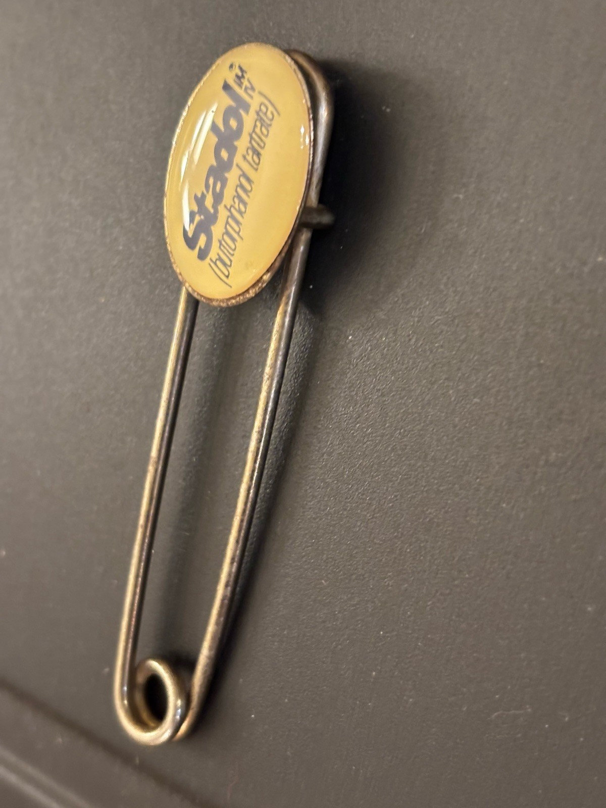 Vintage Pharmaceutical Advertising Large Safety Pin – Stadol
