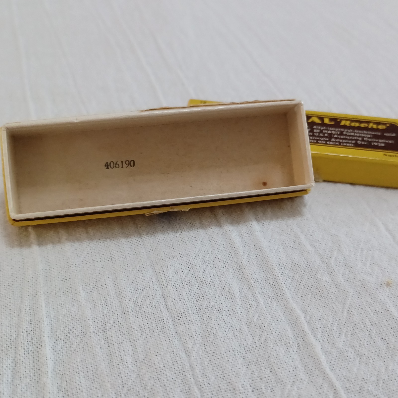 Rare Vintage 1930s Roche Allonal Pharmaceutical Box Medical Ephemera Advertising