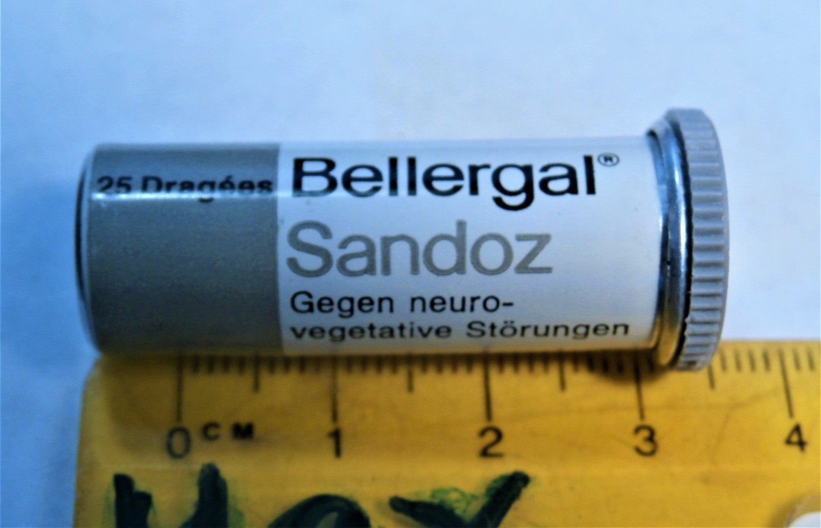 Vtg SANDOZ BELLERGAL barbiturate, pharmacy Swiss pharmacy Swiss