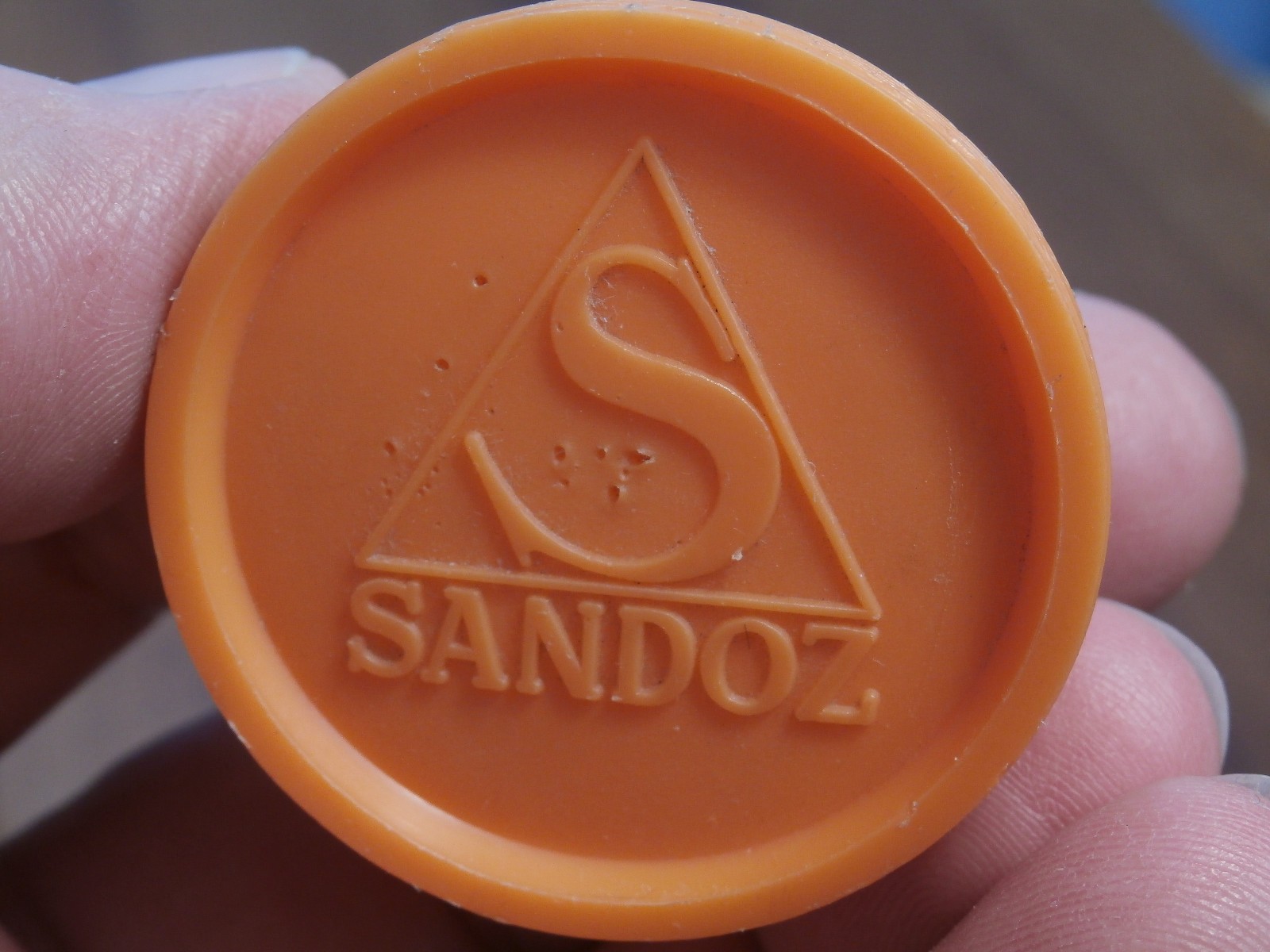 Vtg OPTALIDON SANDOZ MED. TIN BOX Swiss (Turkey 1965)