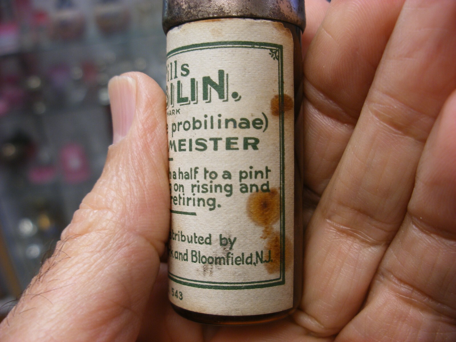 Antique Vtg Medical Dental Pharmacy Quack Cure – Dr. W. Bauermeister Pilulae