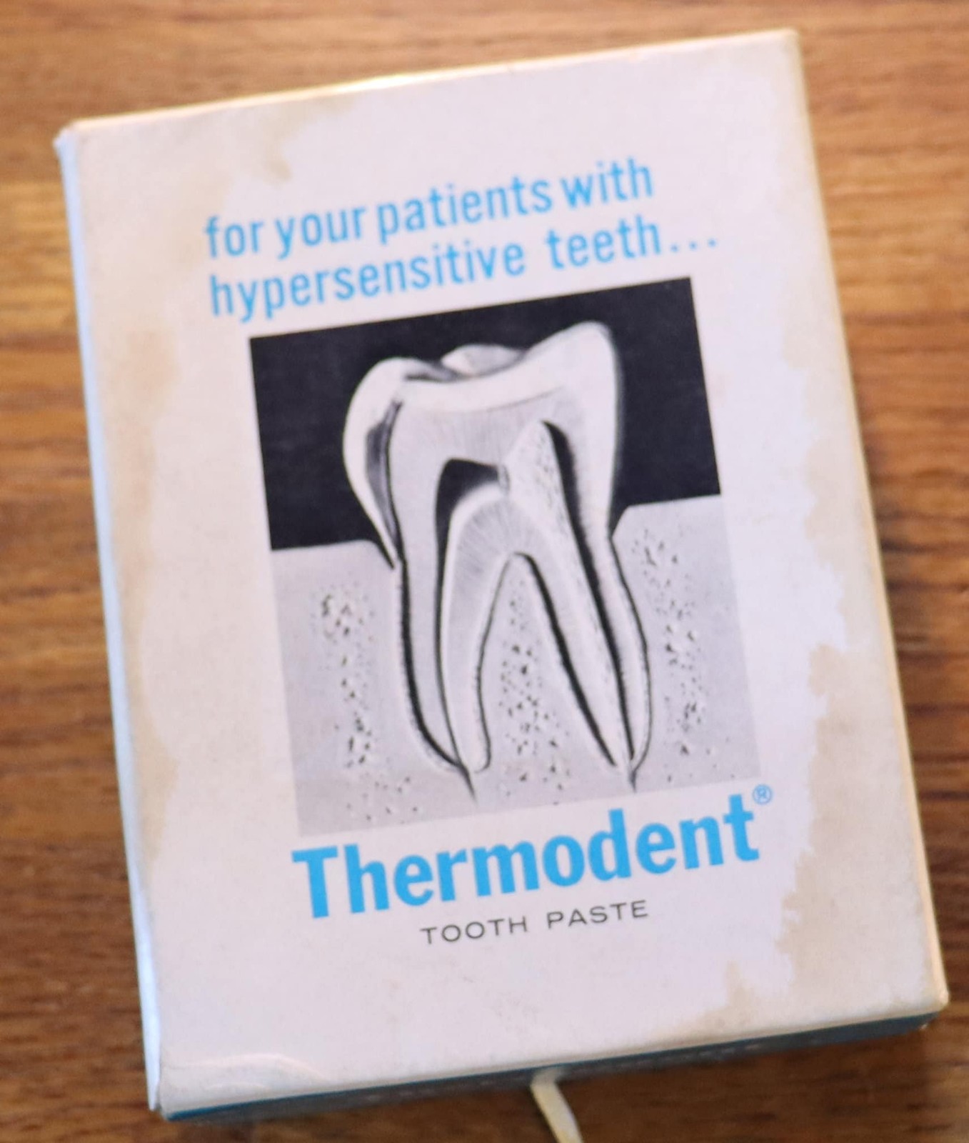 Vintage set of 6 dentist office samples in original boxes Thermodent by Pfizer