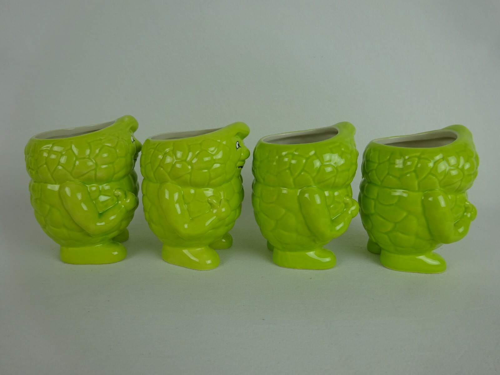 Actos Pharmaceutical Coffee Cup ~Lot of 4 Triglyceride Mugs ~Green Funky Cool ~*