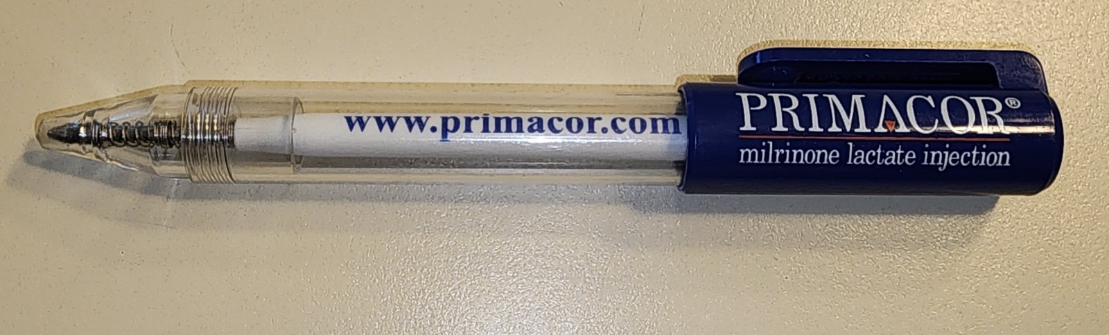 Rare Unique Primacor Pharmaceutical Drug Rep Pen- Black Ink