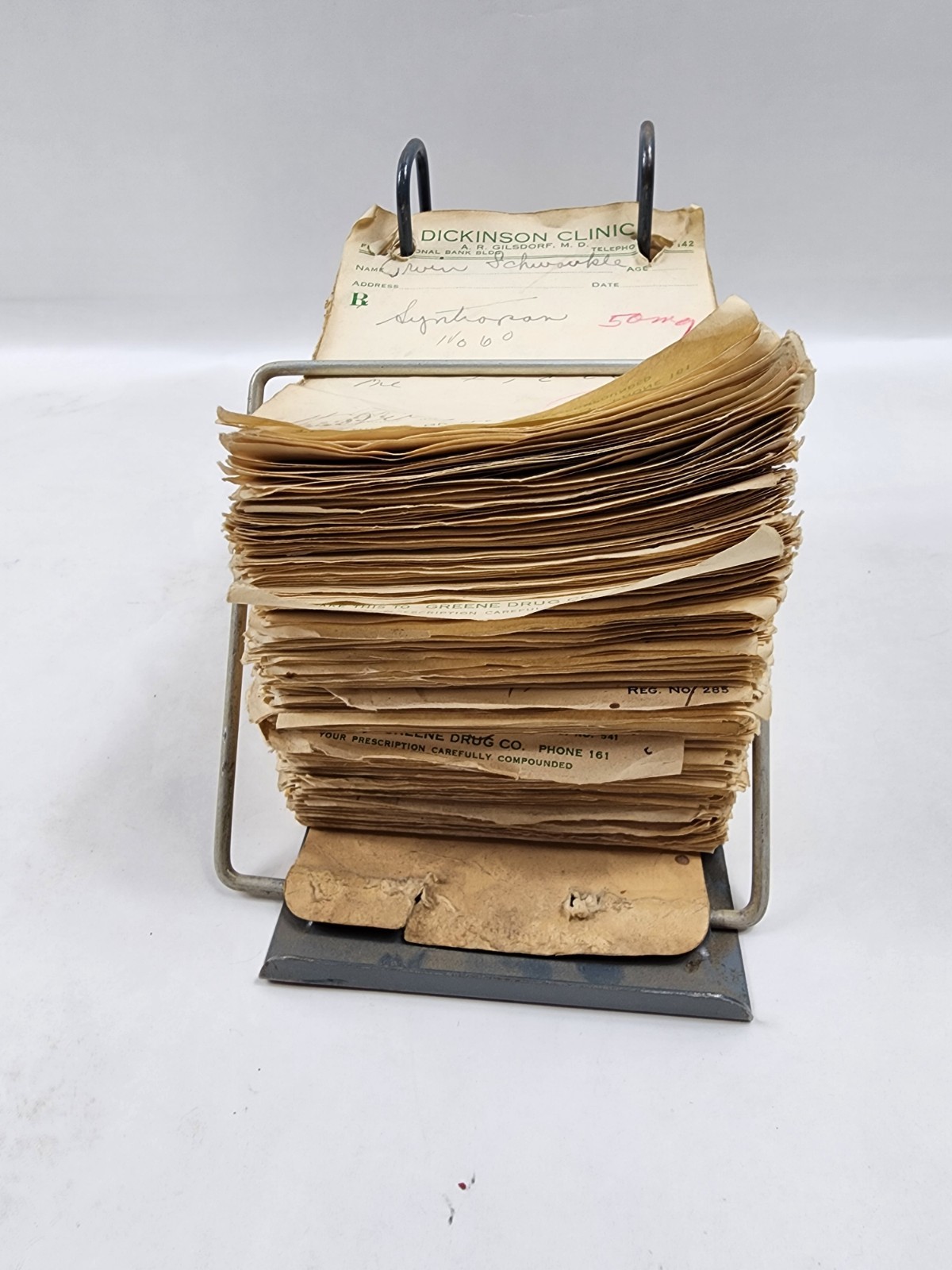 Prescription Atlas Rx Pad Paper Apothecary Druggist Pharmacy Medicine 1949