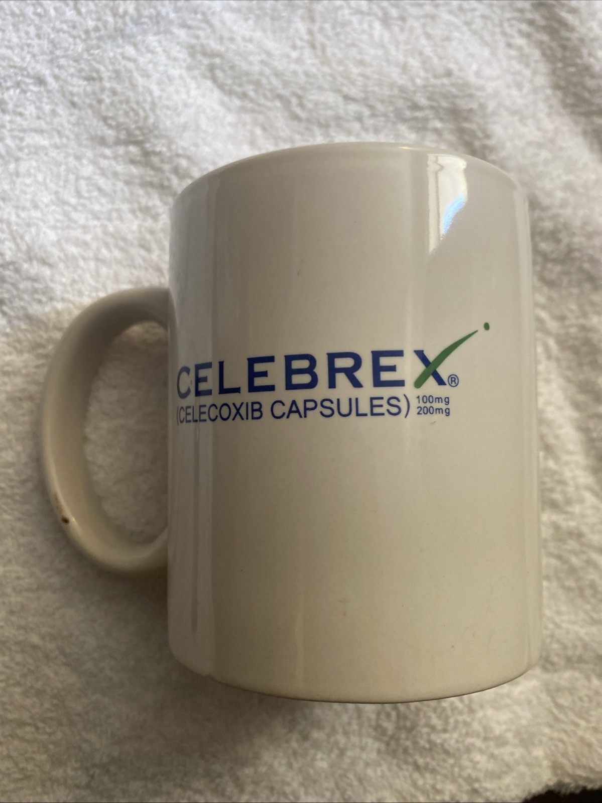 CELEBREX Mug Medicine Promotion Advertisement Pharmacist Promo Pfizer Cup