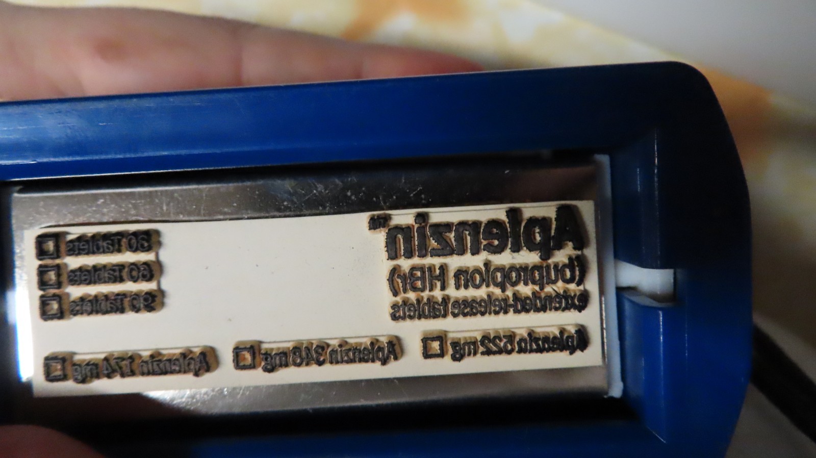 Aplenzin Bupropion Drug Rep Pharma Collectibles Automatic Stamper