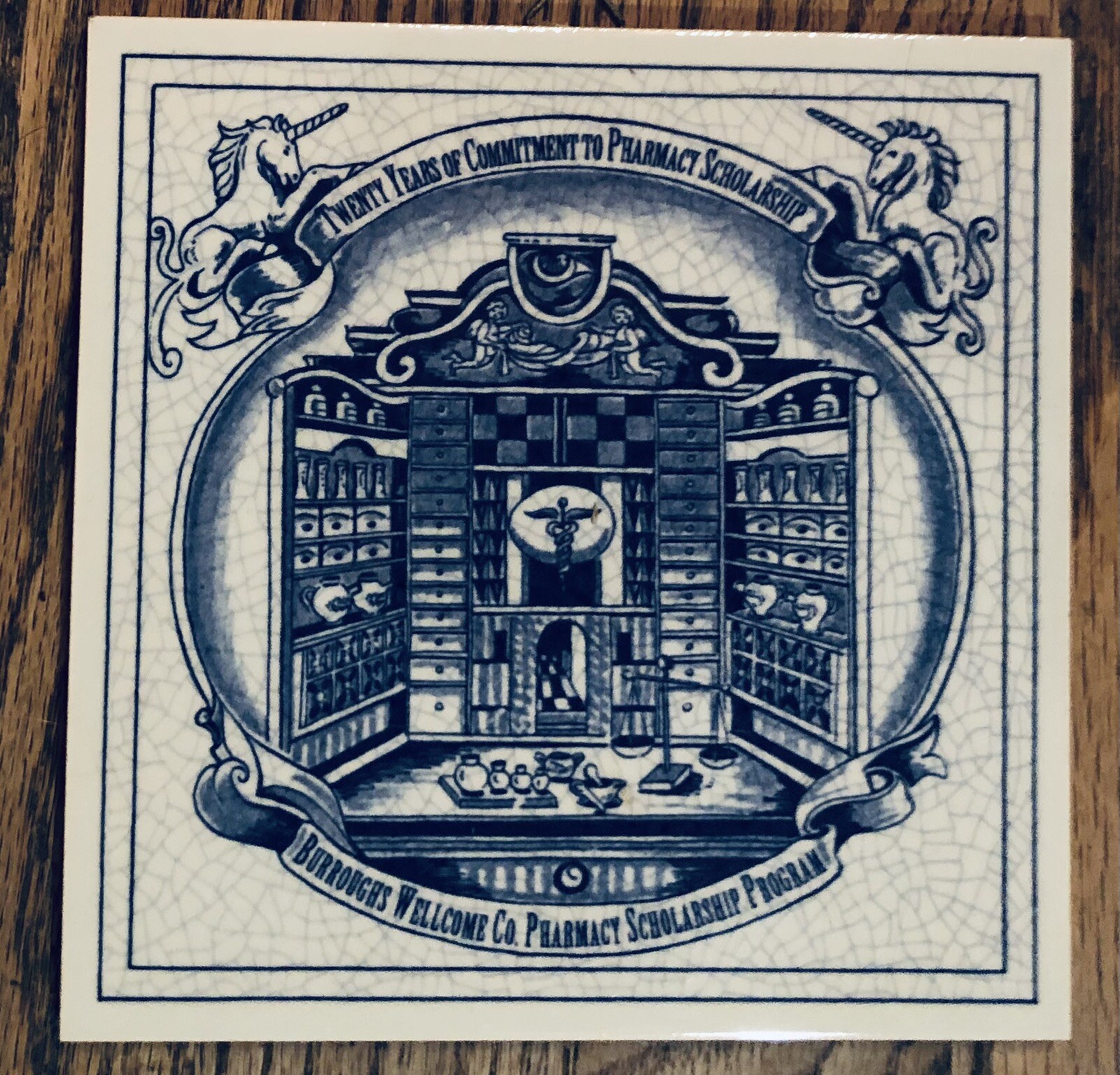 6 BURROUGHS WELLCOME Pharmacy English Pill Tiles London Apothecary DELFT holland
