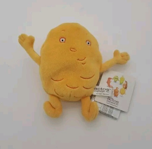 Actos Pioglitazone HCl Cholesterol 7″ Yellow Plush Pharmaceutical Toy NWT