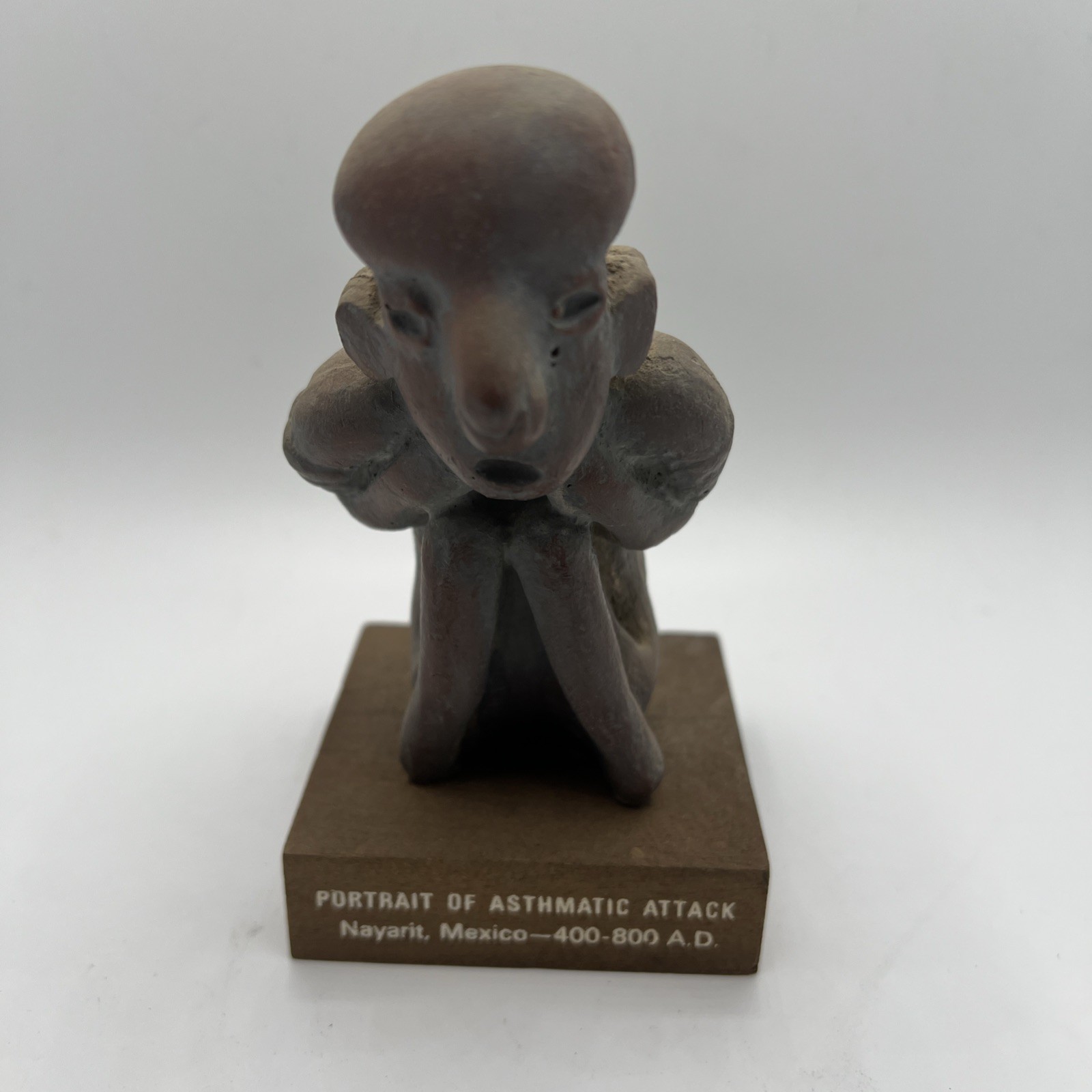 Mayan Figure Schering Medical Advertising Pre Columbian Replica Asthmatic Attack