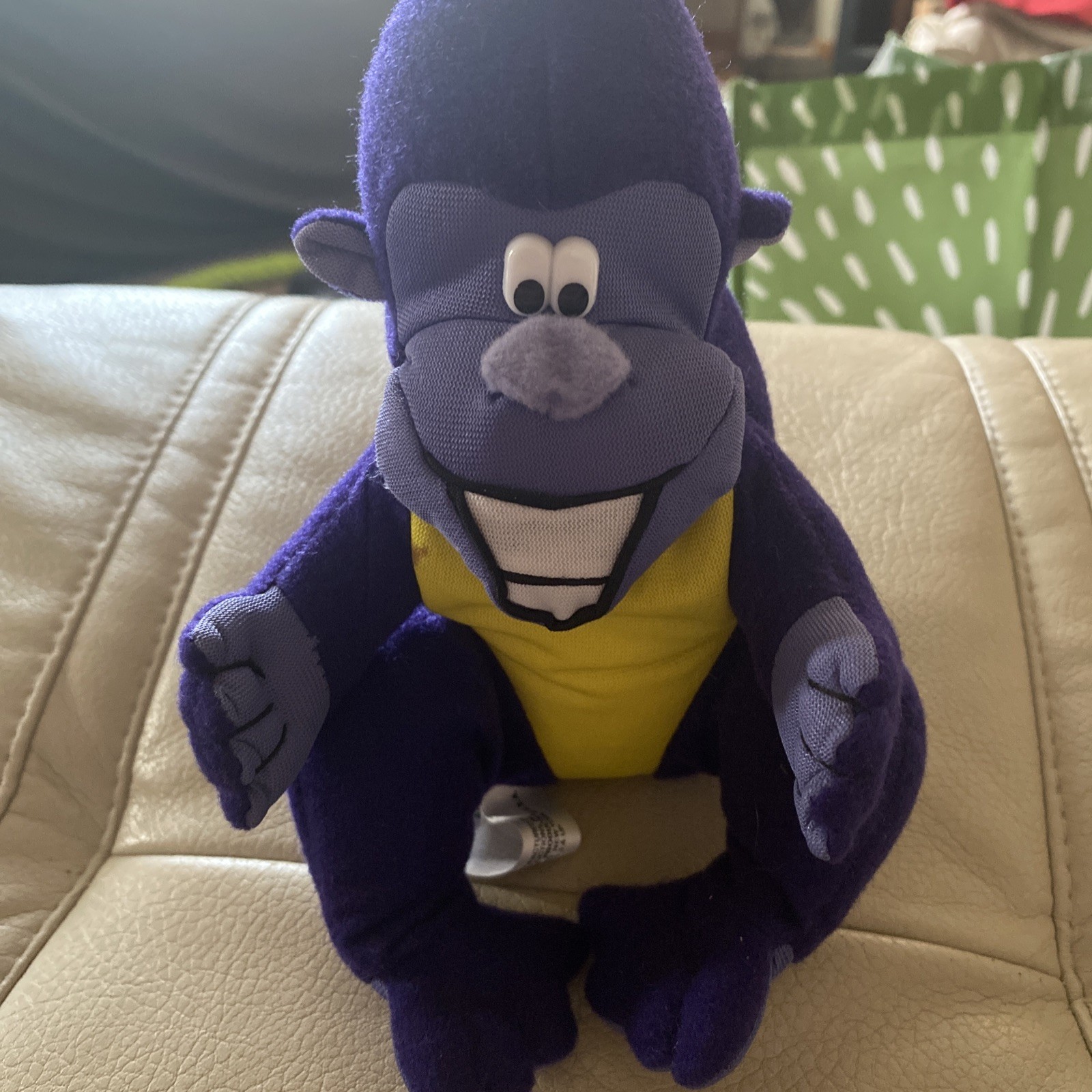 Zyrtec Purple Gorilla Plush 8.5 Inch Pharma Drug Rep 2000 Stuffed Animal Toy