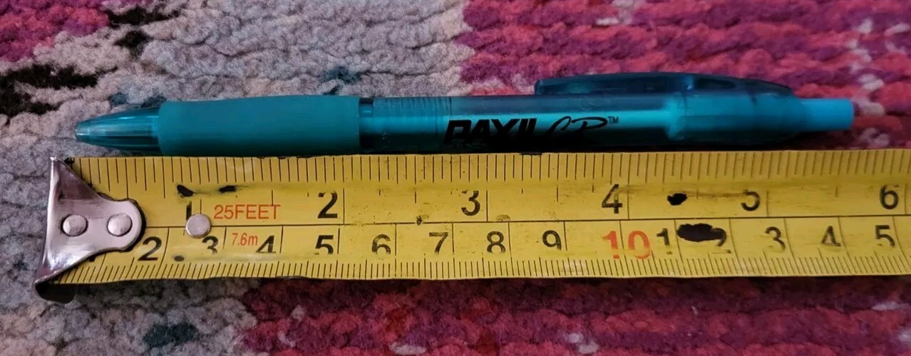 VTG medical advertisement Paxil cr parosetine pen w/ ink green dr doctors estate