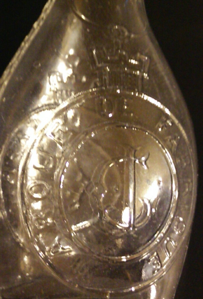 Antique Glass Baby Bottle J. Grandjean 1880