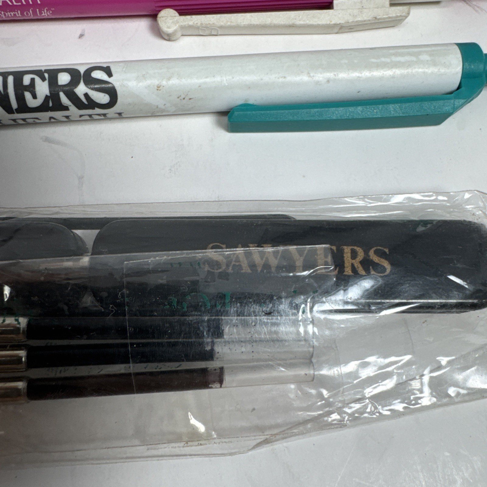 drugs pharmaceutical pens vintage x6 rep advertising Untested